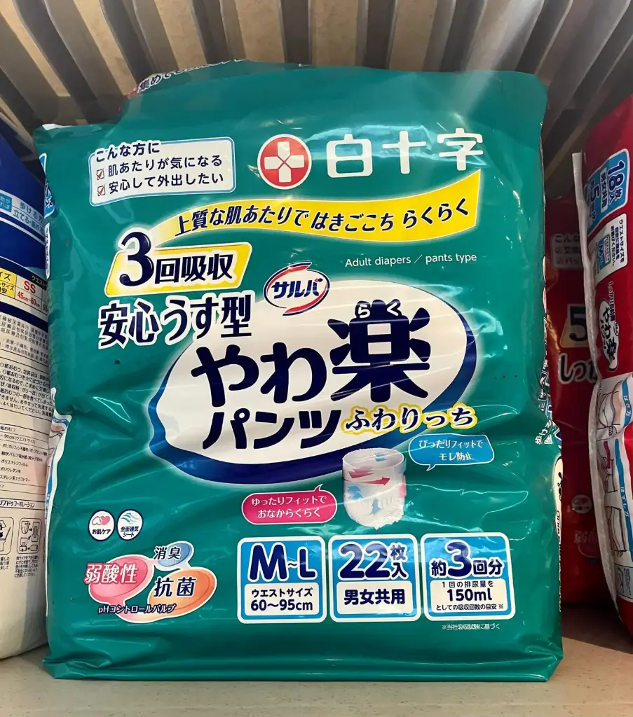 日本喜舒樂紙尿褲輕巧型大碼